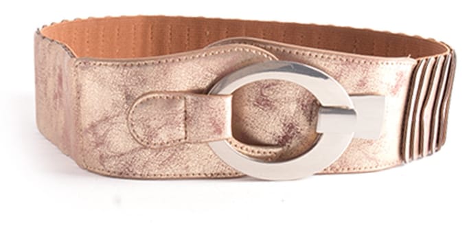 Giuliano Elastische Riem - Bronze - made in Italy - Dames - Elastische Tailleriem