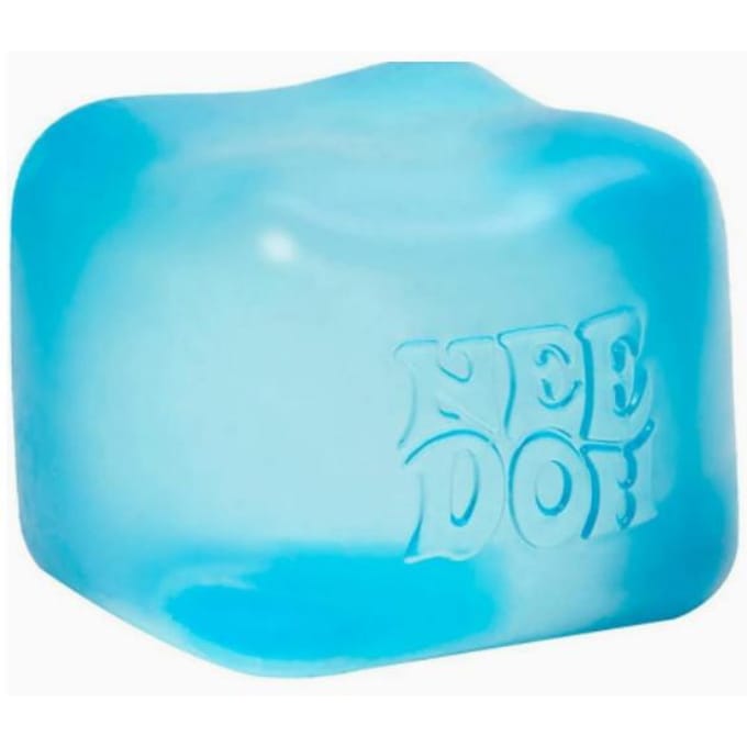 Schylling Needoh Nice Cube Sensorisch Speelgoed Stressverlichtende Blokken Knijpen Verlichtend Puzzel Oplossen Ventileren Kinderen Souvenir blauw
