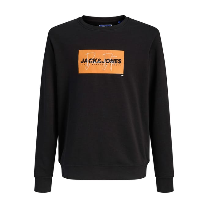 Jack & Jones Cole Print Crew Sweater Junior - Maat 152