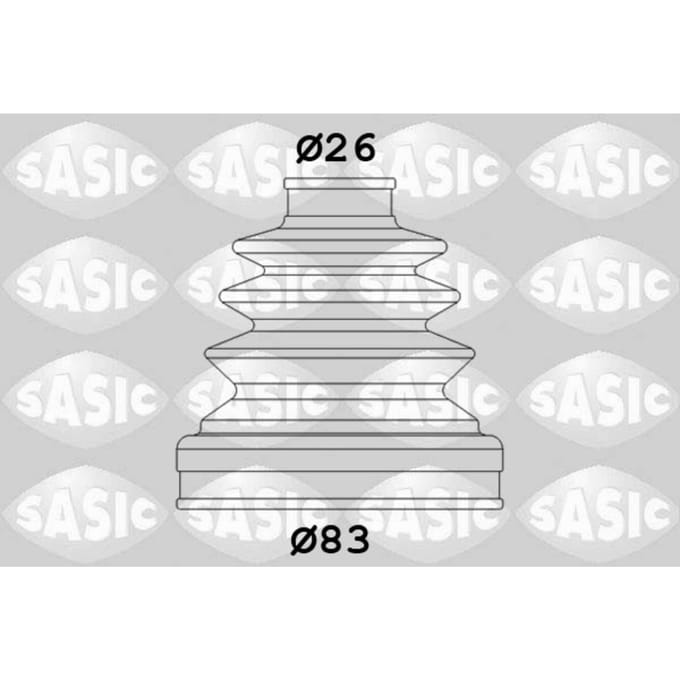 Balgenset, aandrijfas SASIC 1906017