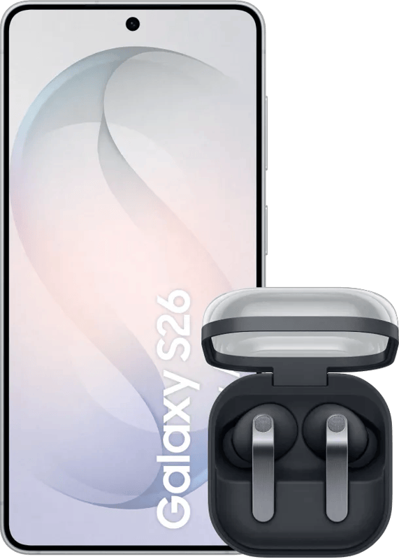 Samsung Galaxy S26 256GB Wit 5G + Samsung Galaxy Buds4 Pro Zwart