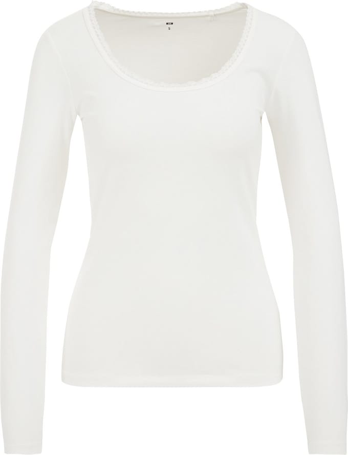 WE Fashion Dames T-shirt met kant