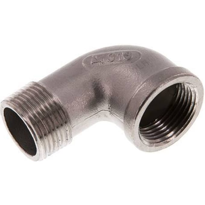 1'' NPT x 1'' NPT F/M RVS L-Fitting 90graden 16 Bar