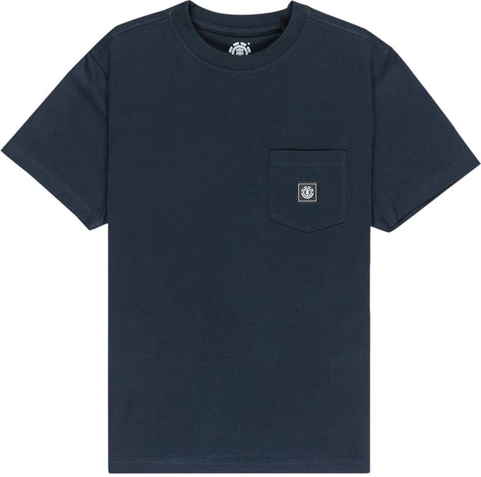 Element Icon Label Pocket T-shirt Met Korte Mouwen Blauw 12 Years Jongens