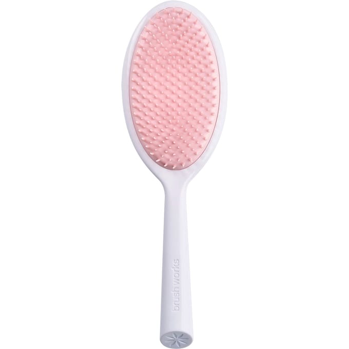 brushworks Wet Detangling Hair Brush White/Pink 1 st