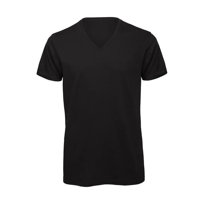 V-hals T-shirt B&C Organic Inspire
