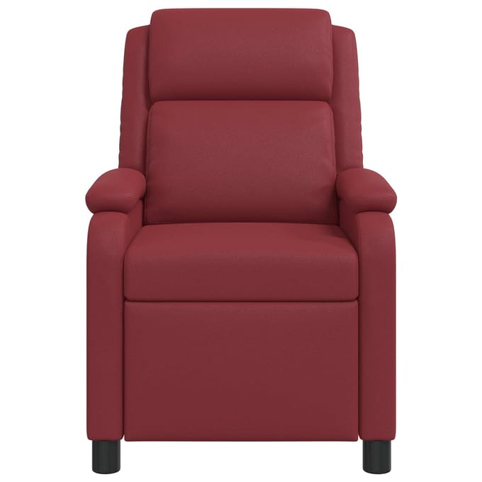 vidaXL - Recliner - Wijnrood - Kunstleer