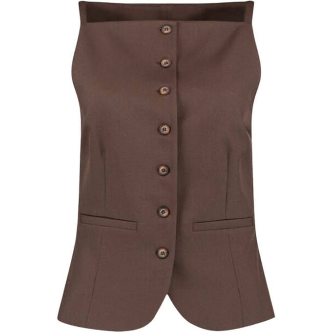 Harper & Yve Gilet Rey Gi Ss6n206 1024 Saddle Brown Dames Maat - XS