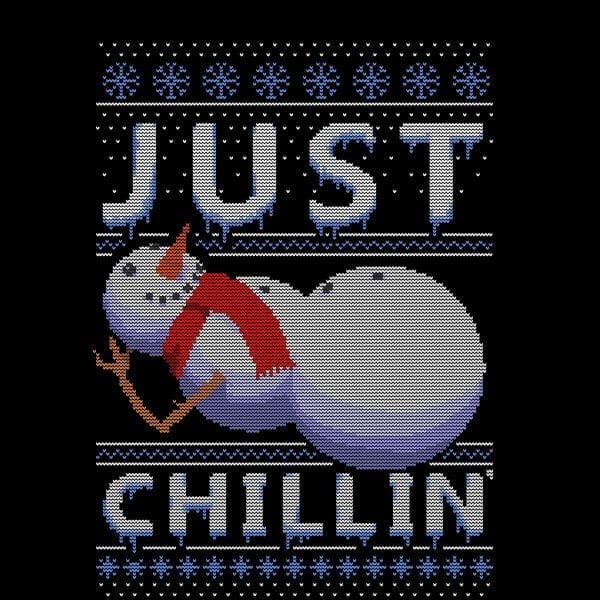 Just Chillin Dames T-Shirt - Zwart - 3XL