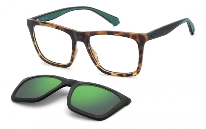 Polaroid PLD D591/C Matte black green havana 55/17/145 MAN Brilmonturen