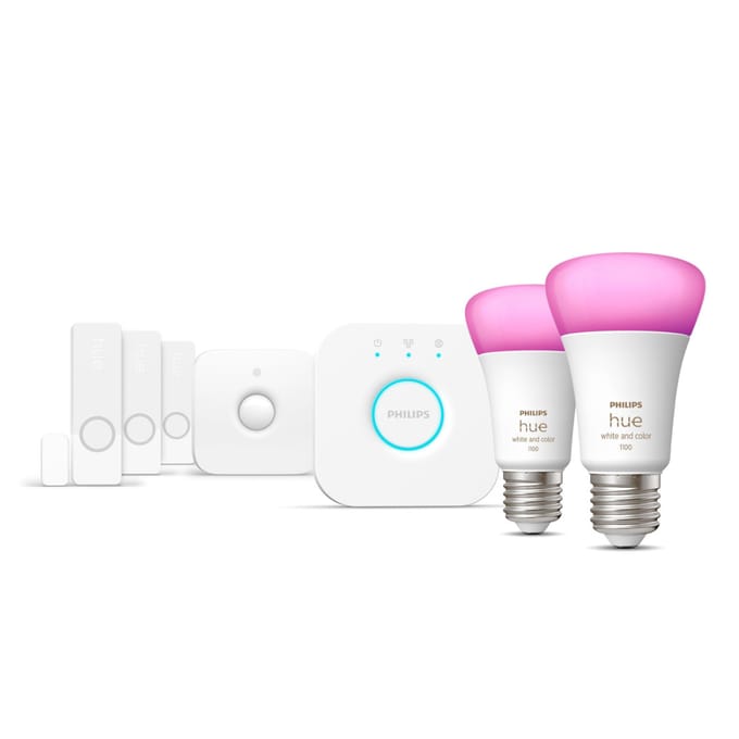 Philips Hue Secure starterkit - wit en gekleurd licht - E27