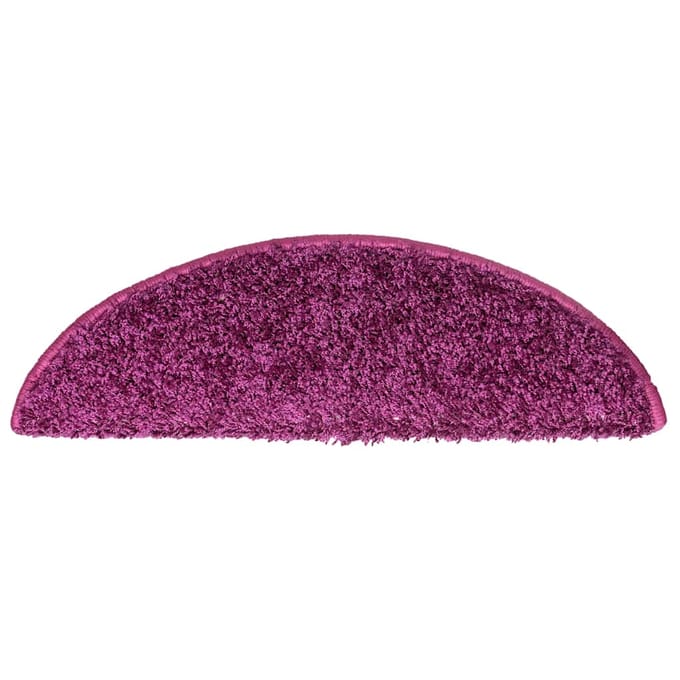 vidaXL - Trapmatten - 10 - st - 56x17x3 - cm - Violet - Halfrond