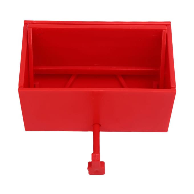 Autogarage Sleutelhanger met Openende Deur Decoratieve Wandgemonteerde Sleutelhanger voor Entree Rood