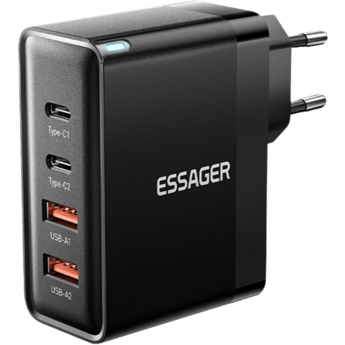 Essager 100W Multi-Port Quick Charger Zwart