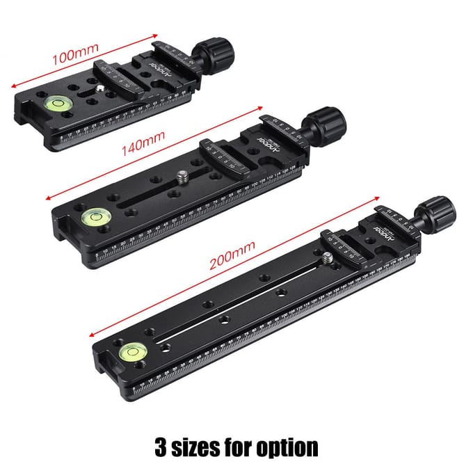 140 mm snelontgrendelingsplaathouder voor statief-monopod-balhoofdcamera 140mm black