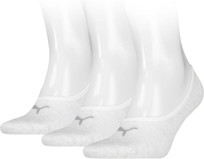 Puma Footie Unisex (3-pack) - unisex onzichtbare sokken - offwhite
