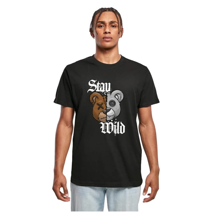 Mister Tee - Stay Wild Heren Tshirt - L - Zwart