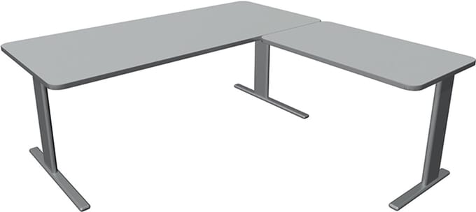 Hoekbureau Unic comfort grijs 180x180cm