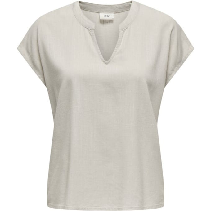 JDY - JDYCAYA LION LINEN S/S TOP WVN DIA - Dames - Blouses