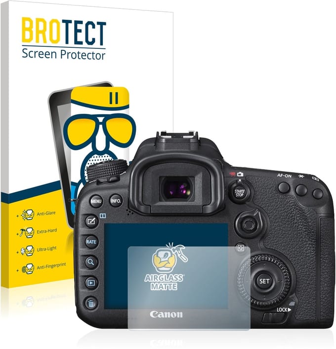 BROTECT - Screenprotector voor Canon EOS 7D Mark II - Folie Beschermfolie Beschermglas matte