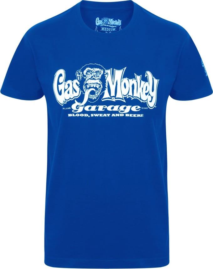 Gas Monkey Garage T-shirt OG-logo koningsblauw