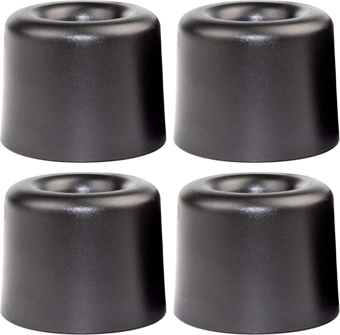 4x Kunststof Deurstopper Ø30mm - Vast te Schroeven - Beschermt Muur en Meubels