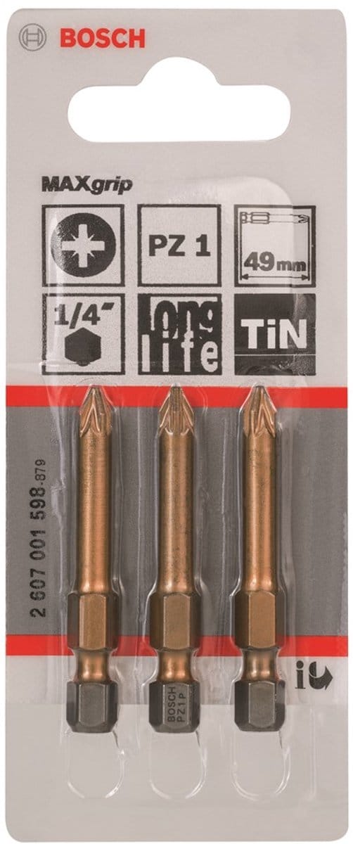 Bosch - MAXGRIP/PZ1/49MM - 3 stuks