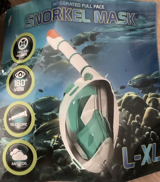 Snorkel mask maat L/XL
