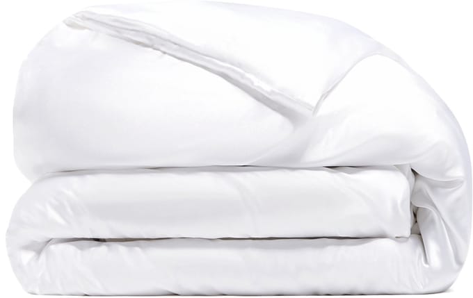 Dore & Rose - Dekbedovertrek (200 x 220) - 100% Premium Ademend Zijde - Wit