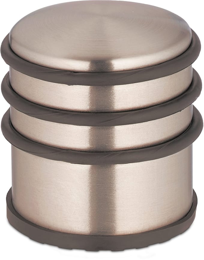 3x deurstopper rvs - hoge deurstop binnen - zonder boren - 7,5 x 7 cm - brons