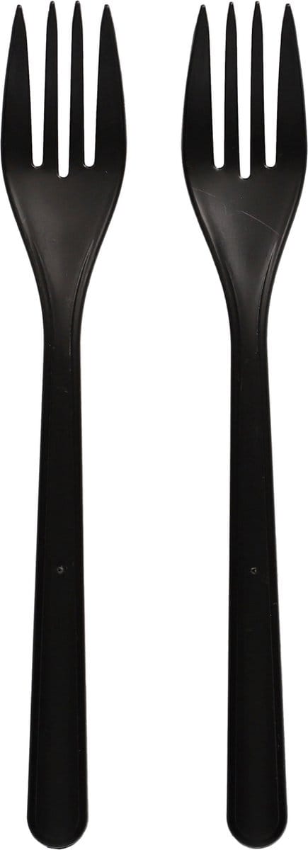 Vorken herbruikbaar "Circulware", PP 18,5 cm zwart (100 stuks)