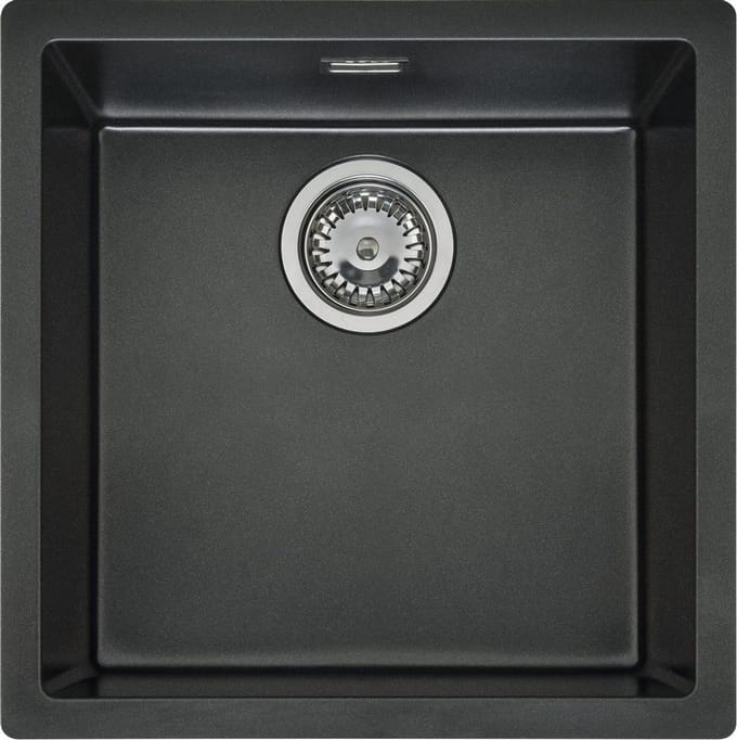 Reginox TEXEL 40X40 (L) BLACK SILVERY