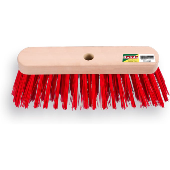 Straatbezem SOLIDE 29 cm met rode PPN vezel