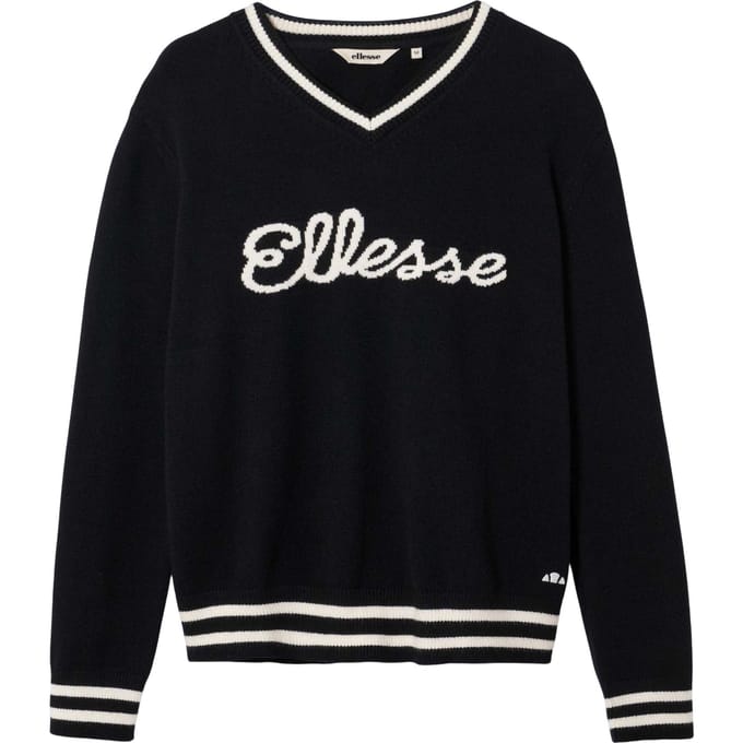 Ellesse Heren Giocios Gebreid Sweater Top (Zwart)