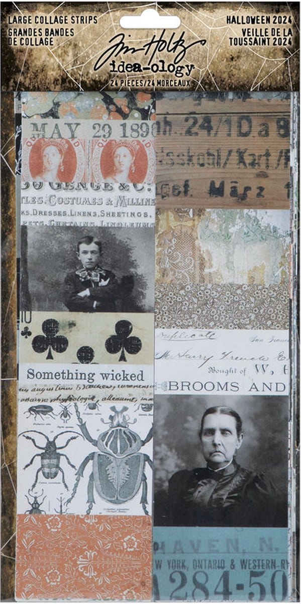 Idea-ology Tim Holtz - Tim Holtz Halloween Collage Strips Large (TH94394)