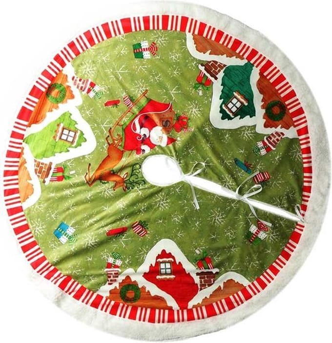 Kerstboomrok / Treeskirt Xmas Time 122 Ø cm Hohoho