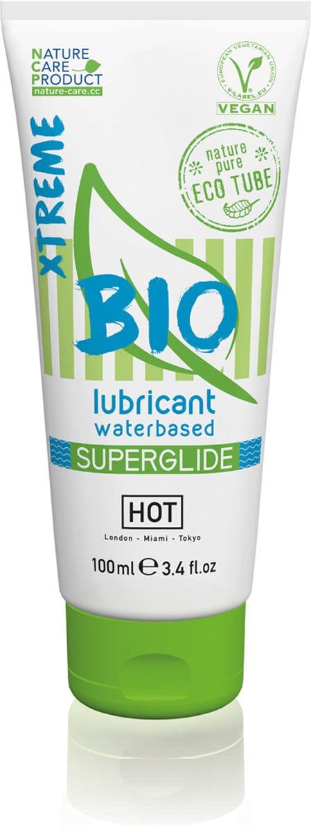 Hot Bio Superglide Xtreme Waterbasis Glijmiddel - 100 Ml