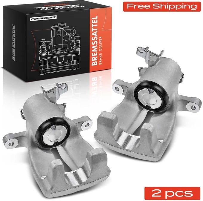 Frankberg 2x Remklauw Achter voor VW Golf 5K Scirocco Audi