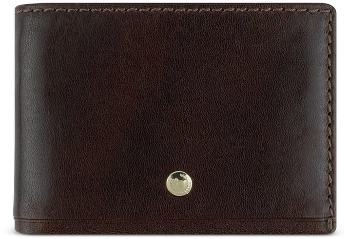 bugatti portemonnee Neaples Mini Wallet Brown donkerbruin