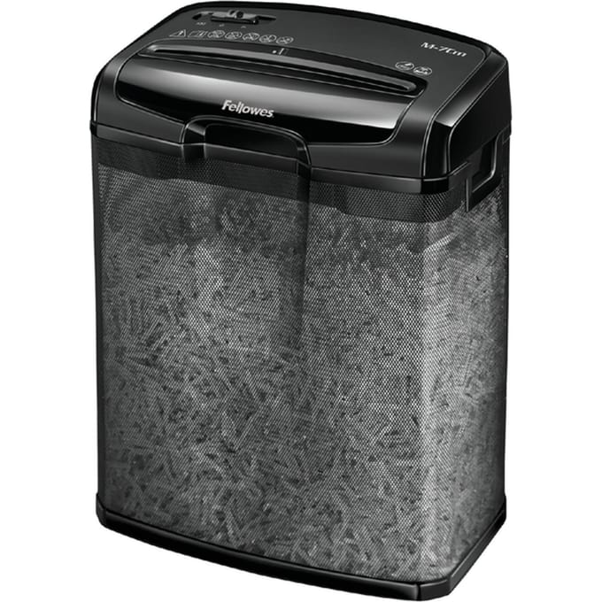 Fellowes papierversnipperaar M-7CM - snippers P4 - 7 vel - zwart