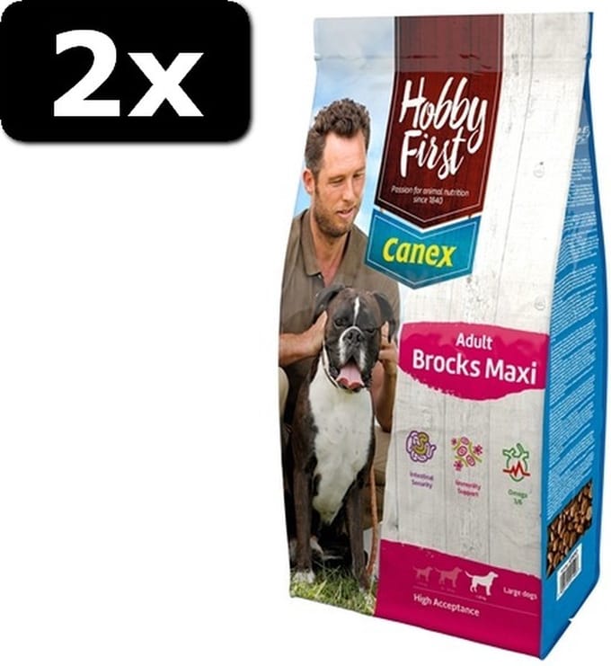 2x CANEX ADULT BROCKS MAXI 12KG