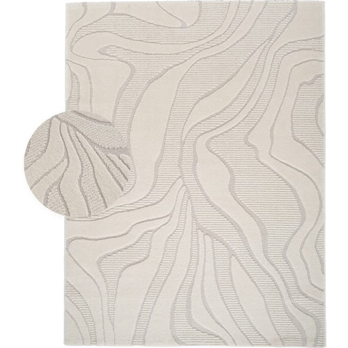 Modern tapijt Aurora crème 200x280 cm