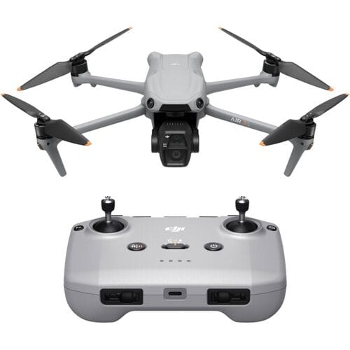 DJI Air 3S (RC-N3), drone met 4K-camera, dual-camera, 1" CMOS groothoekcamera, 4K/60fps HDR-video en 14 stops dynamisch bereik, 45 min. maximale