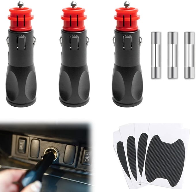 Dailygoods - Set van 3 Auto Sigarettenaansteker Adapters