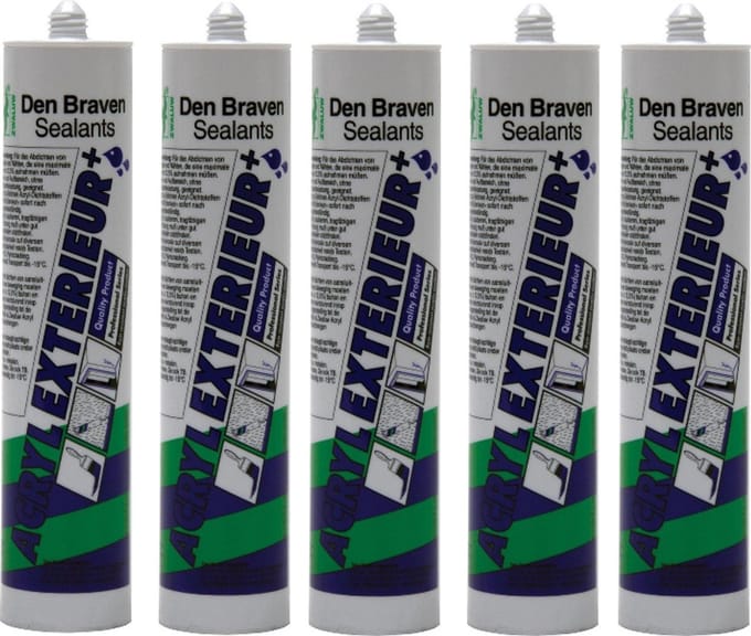 Acrylaatkit Exterieur grijs koker 310ml Zwaluw 5 stuks