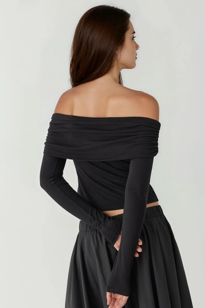 Schouderloze Gelaagde Blouse