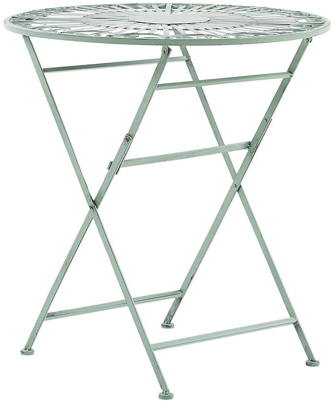 TRENTO - Tuintafel - Lichtgroen - 70 x 70 cm - Metaal