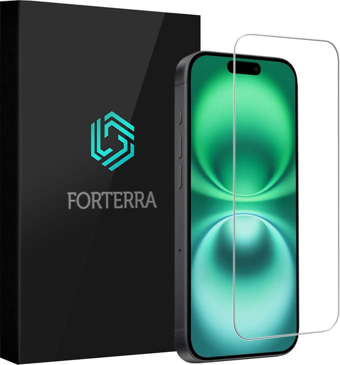 Screenprotector Geschikt voor Apple iPhone 16 Plus - Volledige Dekking - Beschermglas - Gehard Glas - Tempered Glass - Screen Protector