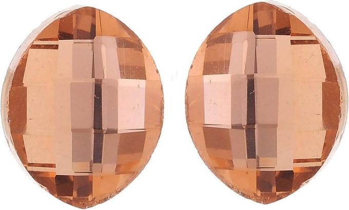 Behave - Oorsteker met ovale perzikkleurige steen - Mode-accessoire