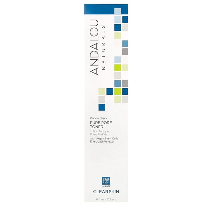 Andalou Naturals, Pure Pore Toner, Wilgenbast, 177 ml (178 ml) blue